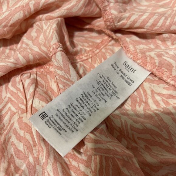 Saint Tropez EdaSz Swim Coverup Dress Small Orange Peach - Picture 9 of 15